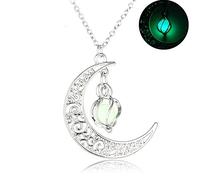 Hollow Spiral Moon Glow Posting Cyclone Night Light Pearl Collar
