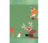 Holly Animals Notebook: Dot Grid Christmas Notepad 4x6 inches 100 pages: Christmas Memories Journal Matte Cover Mini Notepads