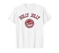 Holly Jolly North Pole Special Delivery with Santa Christmas Camiseta