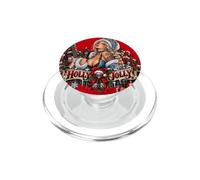 Holly Jolly Rock Christmas Winter Holiday Guitarra PopSockets PopGrip para MagSafe