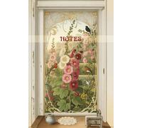 Hollyhocks Garden Window Notebook: 120 pages with a beautiful Art Nouveau style cover