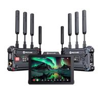 Hollyland 4K Video Transmit Family - Transmisor Receptor Inalámbrico Pyro S (TX&RX) y Transmisor/Receptor/Monitor Inalámbrico Pyro de 7 Pulgadas (1 Set)