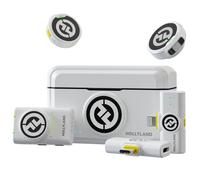 Hollyland Lark M2 Combo Micrófono Inalámbrico (2TX+3RX) para Cámara, iPhone, Android, PC, 300m, 48kHz/24 bit, Hi-Fi Audio, ENC Anti-rumore, 40 Horas, Microfono de Solapa per Livestream, Vlog - Blanco
