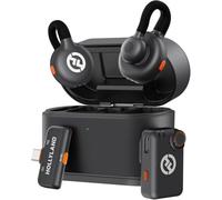 Hollyland LARK M2S Wireless Lavalier Microphone Mini Combo (with Camera RX + USB-C RX, Space Gray)
