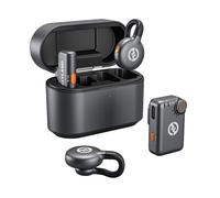 Hollyland LARK M2S Wireless Lavalier Microphone Mini Combo (with Camera RX + USB-C RX, Space Gray)