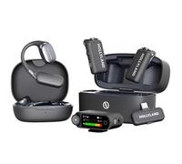 Hollyland Lark Max 2 Ultimate Combo - Sistema de lav inalámbrico con monitor OWS, auriculares y cámara RX + US