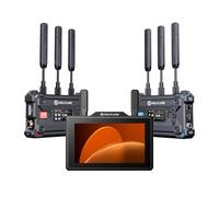 Hollyland Pyro 5 + Pyro S Transmisor y Receptor de Vídeo Inalámbrico, adyuvante HDMI y SDI, Alcance de 1300ft, Latencia de 60ms Auto Dual-Band Hopping con Forma de Onda,Kit