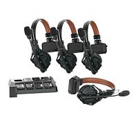 Hollyland Solidcom C1 PRO Auricular Comunicación inalámbrica ENC Sistema de Intercomunicación Cancelación de Ruido Full-Duplex 4 Usuarios 350m PTT Mute, Producción Vídeo Dron Iglesia 1Maestro+3 Remote