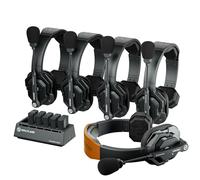 Hollyland Solidcom SE Auriculares de comunicación inalámbrica Sistema Full Duplex a 5 Usuarios con ENC 350m Comunicación de equipo con PTT Auriculares de un oído para la producción de TV y película