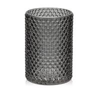 Hollyone Jarrón de cristal negro de 14 cm para flores, moderno jarrón de cristal para decoración del hogar, jarrón decorativo para bodas, chimenea, fiesta, mesa, centro de mesa, estante, sala de