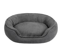 Hollypet Cama para Gatos y Perros Pequeños, Nido Redondo para Gatos y Cachorros, Cama Suave para Dormir Cojín Transpirable para Mascotas, Gris Oscuro(55 * 50 * 15cm)