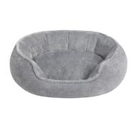 Hollypet Cama para Gatos y Perros Pequeños, Nido Redondo para Gatos y Cachorros, Cama Suave para Dormir Cojín Transpirable para Mascotas, Gris(55 * 50 * 15cm)