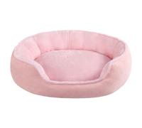 Hollypet Cama para Gatos y Perros Pequeños, Nido Redondo para Gatos y Cachorros, Cama Suave para Dormir Cojín Transpirable para Mascotas, Rosa(55 * 50 * 15cm)