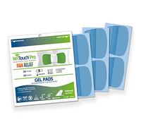 Hollywog gel recargas pad | witouch pro y aleve terapia tens directos | reutilizable | pegajosas pads para tens unidad - 1 paquete de 6 almohadillas