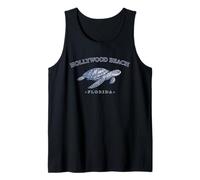 Hollywood Beach Florida Diseño Tortuga Marina Buceo Florida Camiseta sin Mangas