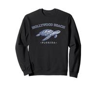 Hollywood Beach Florida Diseño Tortuga Marina Buceo Florida Sudadera