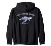 Hollywood Beach Florida Diseño Tortuga Marina Buceo Florida Sudadera con Capucha