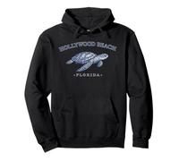 Hollywood Beach Florida Diseño Tortuga Marina Buceo Florida Sudadera con Capucha