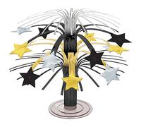 Hollywood Black and Gold Stars Cascade Centrepieces 19cm