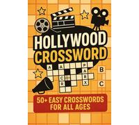Hollywood Crossword: 50+ Easy Crosswords for All Ages | 6x9 Inches |