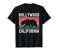 Hollywood Retro Los Ángeles California Vintage Sunset West Camiseta