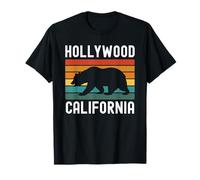Hollywood Retro Los Ángeles California Vintage Sunset West Camiseta