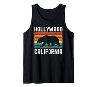 Hollywood Retro Los Ángeles California Vintage Sunset West Camiseta sin Mangas