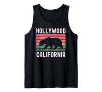 Hollywood Retro Los Ángeles California Vintage Sunset West Camiseta sin Mangas