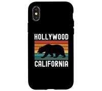 Hollywood Retro Los Ángeles California Vintage Sunset West Carcasa para iPhone X/XS
