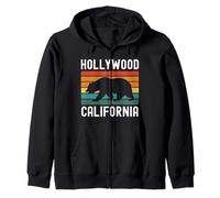 Hollywood Retro Los Ángeles California Vintage Sunset West Sudadera con Capucha