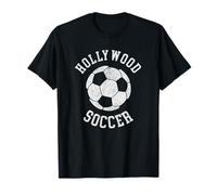 Hollywood Soccer Retro Distressed 90's Vintage Camiseta