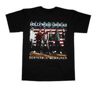 Hollywood Undead Desperate Measures Alternative Rapcore Metal Men T-Shirt Black L