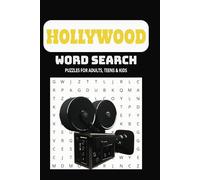 Hollywood Word Search Puzzle Book: Word Searches with Easy to Read Print about Hollywood, Movies and Cinema / 6x9 inches, 110 pages / Gift for Vacations, Holidays, and Leisure Times