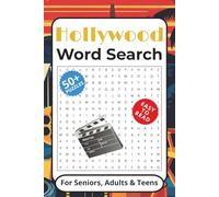 Hollywood Word Search Puzzle Book: Word Searches with Easy to Read print about Hollywood, The Motion Picture Capital, Dream Factory and More | 6x9 ... … Gift for Vacations, Holidays and Free Times