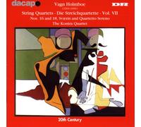 Holmboe Vagn - Holmboe vagn quatuors a cordes n°16 & 18