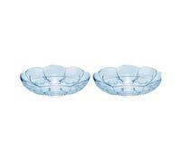 Holmegaard 2 Platos de postre Lily Ø16 cm Blue iris