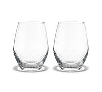 Holmegaard 2 Vasos para agua Cabernet Lines 25 cl transparente