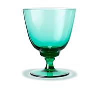Holmegaard Vaso con pie Flow 35 cl Emerald green