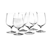 Holmegaard Vaso de agua transparente Cabernet. 6 unidades 35 cl