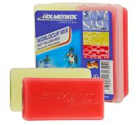 Holmenkol Cera de esquí Unisex para Adultos, Color Amarillo y Rojo, 2 Unidades de 35 Gramos