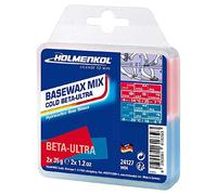 Holmenkol Cera para esquís Unisex para Adultos, Mezcla Cold, Rojo y Azul, 2 Unidades de 35 Gramos