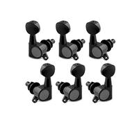 Holmer Clavijas de afinación para cuerdas de guitarra, cabezales de máquina sellados, teclas de afinación Grover, botón ovalado 3 izquierdo, 3 derecho, para guitarra eléctrica o guitarra acústica,