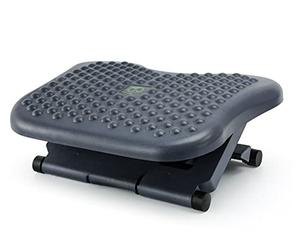 HOLMIOS EASY SOLUTIONS! - Reposapies Ergonomico con Función Masaje de Color Negro | Reposapies Escritorio Oficina Ajustable - Soporta Hasta 25 Kg