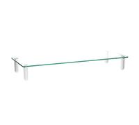 HOLMIOS EASY SOLUTIONS! Soporte Elevador de Monitor de cristal para Escritorio - Compatible con 560mm / 210mm y una Altura de 80mm | Fácil y Rápido de Instalar