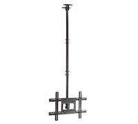 HOLMIOS Soporte de TV de Techo Giratorio para TV de 37 a 80 Pulgadas | Peso Máx 50 kg | VESA MAX 600x400 | Acero | Apto para Pantallas Planas y Curvas | Color Negro | Brazo Regulable