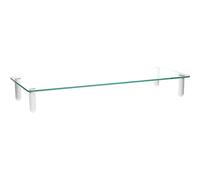 HOLMIOS EASY SOLUTIONS! Soporte Elevador de Monitor de cristal para Escritorio - Compatible con 560mm / 210mm y una Altura de 80mm | Fácil y Rápido de Instalar