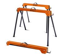 Holmwerk 2 Set Caballetes de Sierra/Plegables 1000 kg Acero Naranja