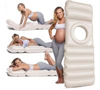 Holo La Almohada Inflable Original para Embarazo con Agujero para tu Barriga. Uso en Tierra y Agua, para Alivio de PGP/SPD, Yoga, sueño, Masaje y relajación en tu Vientre, Esencial para Luna de bebé