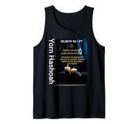 Holocaust Rembr Memorial Day, Yom HaShoah, Zikaron ba Lev Camiseta sin Mangas