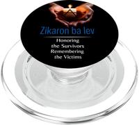 Holocaust Rembr Memorial Day, Yom HaShoah, Zikaron ba Lev PopSockets PopGrip para MagSafe
